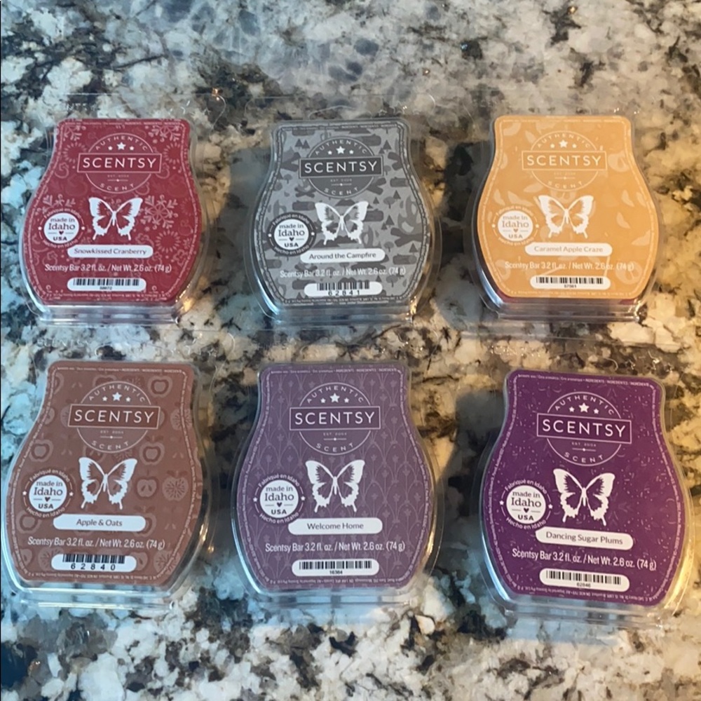 6 Scentsy wax bars